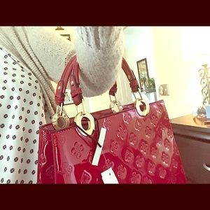 Bright Red Patented Leather Bag